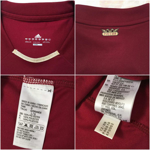 P46910 Camisa adidas Rússia Home 2010 G Fn1608