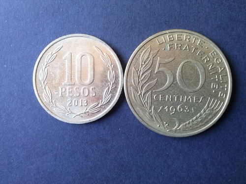 Perú Moneda 50 Centimes 1963 Bronce (c16)