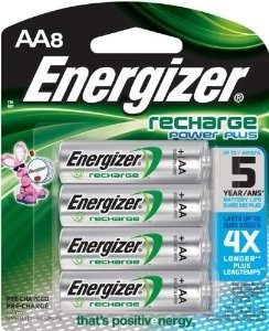 Baterías Energizer Power Plus Nimh Aa Recargables 8-count (2