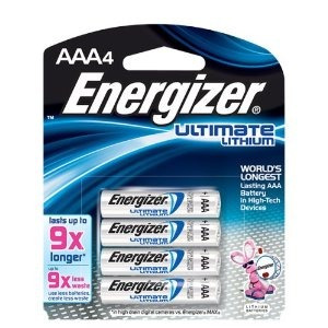 Baterías De Litio Energizer Por Último (aaa) Paquete De 4