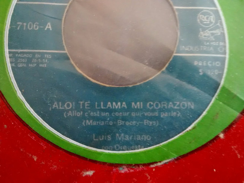 Vinilo Single De Luis Mariano  Maria Cristina ( M-68