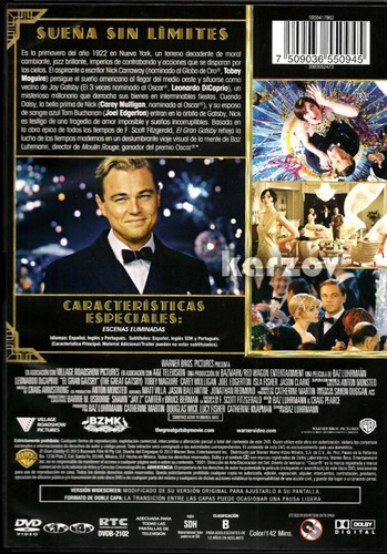 El Gran Gatsby Great Gatsby Leonardo Dicaprio Pelicula Dvd