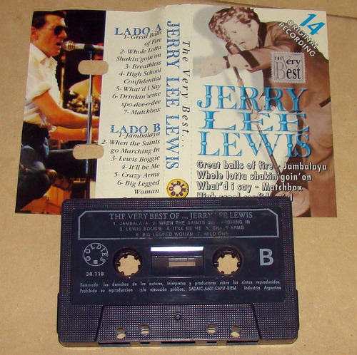 Jerry Lee Lewis The Very Best Cassette Argentino / Kktus