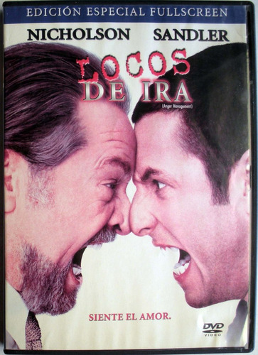 Dvd - Locos De Ira - Jack Nicholson - Adam Sandler