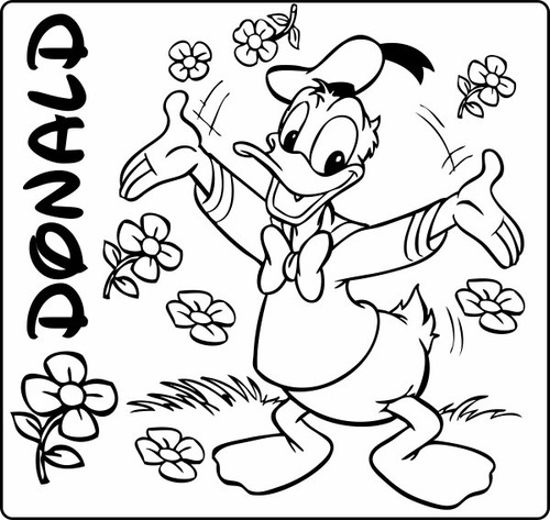 Adesivo Parede Quarto Infantil Disney Pato Donald Flor Novo!