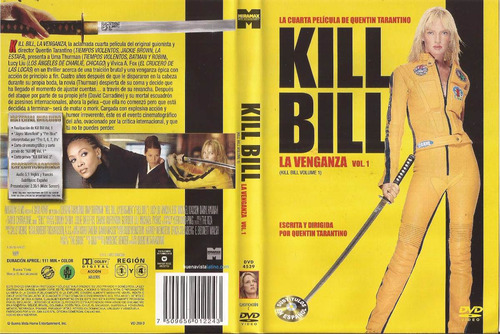 Kill Bill Dvd Quentin Tarantino Uma Thurman David Carradine