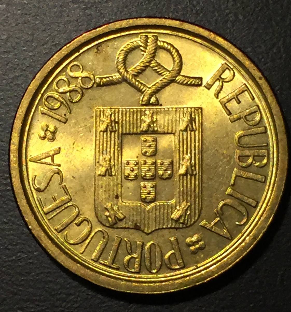Por007 Moneda Portugal 10 Escudos 1988 Uncbu Ayff Mercado Libre