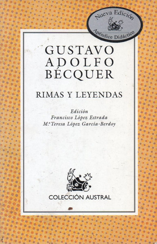 Rimas Y Leyendas                      Gustavo Adolfo Bécquer