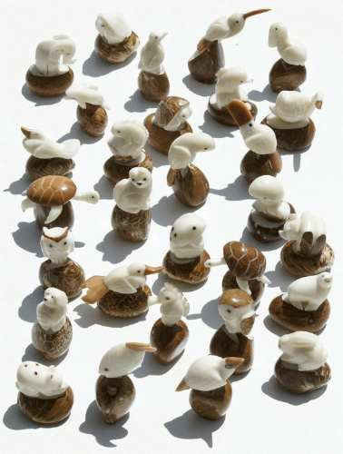 Lote 100 Figuras De Tagua Buena Variedad De Animales Ecuador