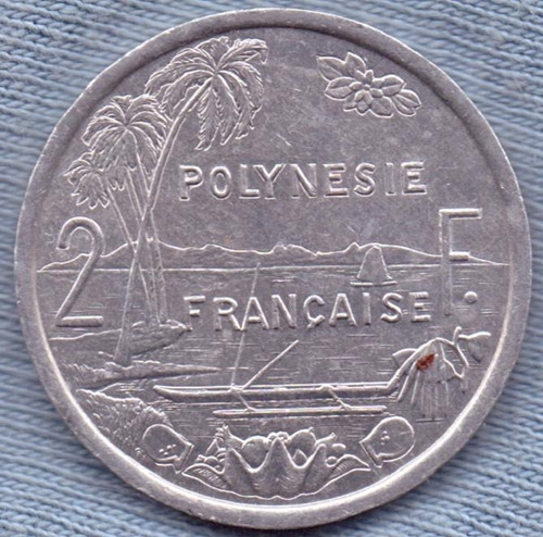 Polinesia Francesa 2 Francs 2003 * Colonia *