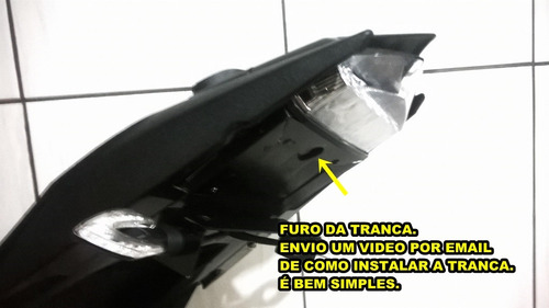Imagem 6 de 6 de Eliminador Paralama Rabeta Cb300 Ra Suporte Placa Fixo