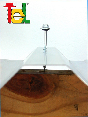 Autoperforante Tel Hex Techo Chapa-madera 14 X 3 Negros X 50