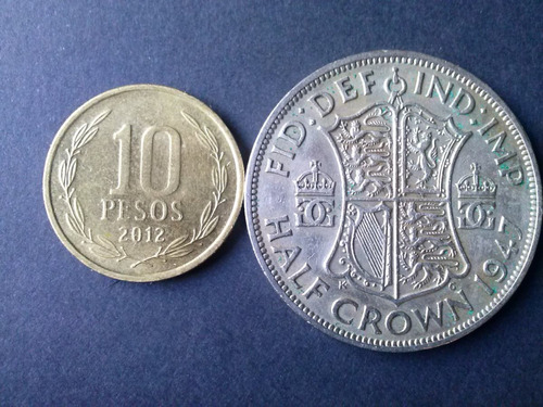 Moneda Nueva Zelanda Half Crown 1947 Níquel (c10)