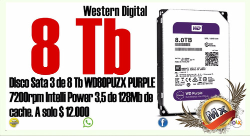 Disco Rígido Western Digital Wd 8 Tb 128 Mb