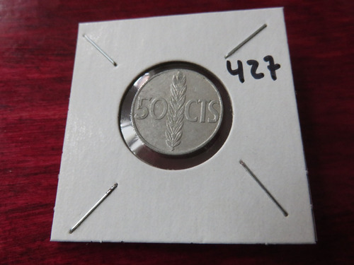 #427 Moneda Del Mundo 50 Centavos 1966 Aluminio