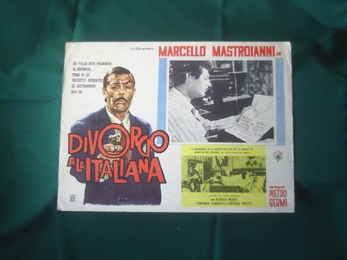 Afiche De La Película Divorcio A La Italiana Mastroianni1961