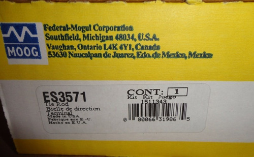 Terminal Externo Dodge Dakota 2006-2009 Moog Es3571