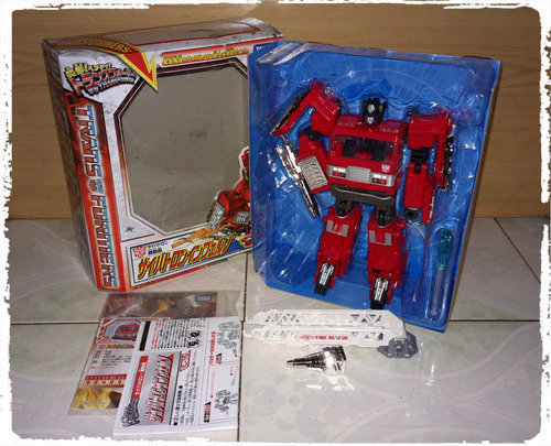 Transformers Henkei C-15 Voyager Universe Inferno W/ Add-on