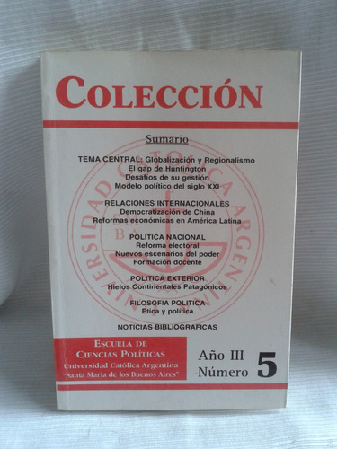 Coleccion Año Iii Numero 5 Escuela Ciencias Politicas Uca