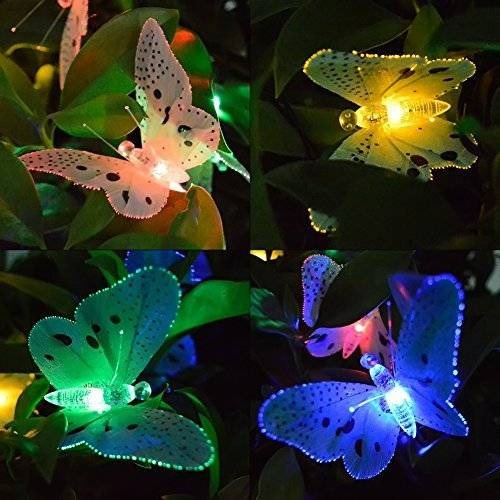 Luz Ucharge Mariposa Óptica De Fibra Secuencia Solar 12 Luce