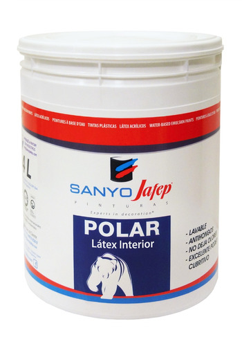 Látex Polar Blanco Mate Sanyo Jafep 10lt Envío Gratis* Promo