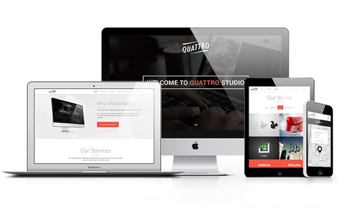 Site Script Php Quattro Site + Blog + Admin Responsivo