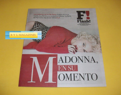 Madonna Revista Flash 2016 Timbiriche Fandango Jaime Camil (Usado)