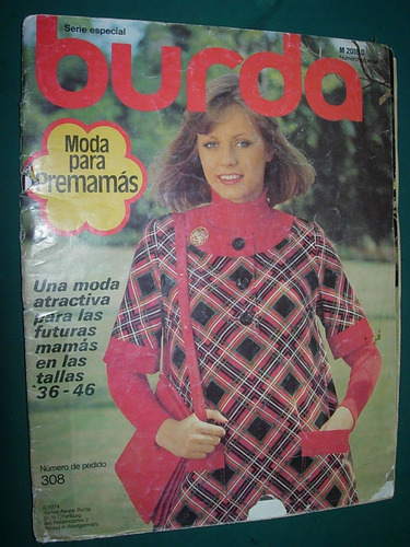 Revista Burda Con Moldes Ropa Moda Costura Pre Mama 2