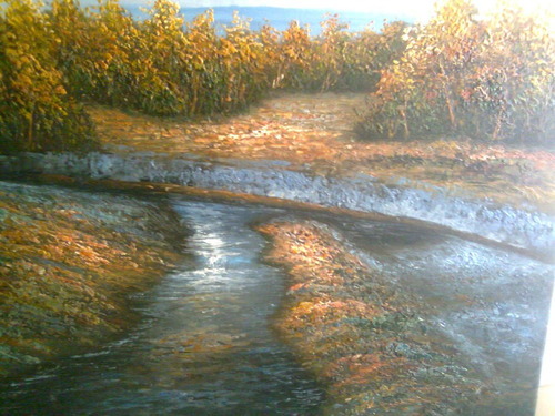 Cuadro Al Oleo 50x60 Cm Otoño