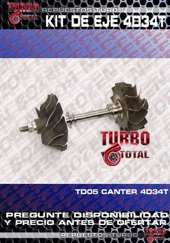 Turbo Kit De Eje Canter 659 Td05 4d34t N/p 49178-02155