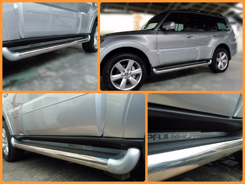 Estribo Plataforma Personalizado Branco Perola Pajero Full