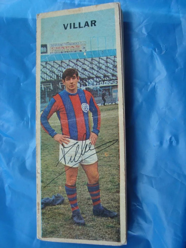 Figurita Tarjetón Crack 1968 San Lorenzo Villar 82