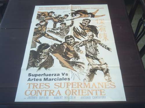 Poster Original Crash Che Botte Supermen Against The Orient