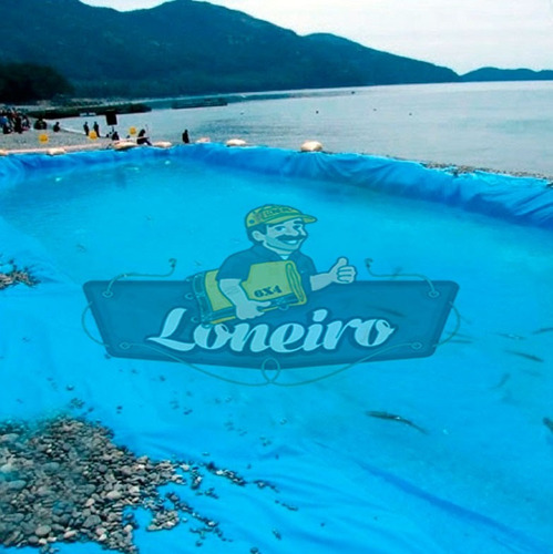 Lona Plástica Azul 12 X 10 Lago Tanque Peixes Cisterna 300mi