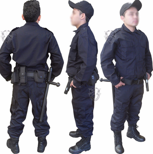 Uniforme Policíaco,norma Subsemun,azul,negro,para Municipios