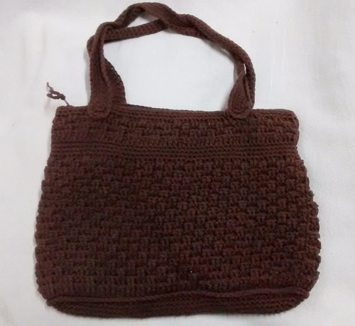 Cartera Crochet Hippie Marrón