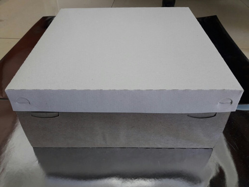 Caja De Torta 20x20 Blancas