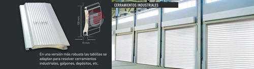 Cortina Aluminio Inyectada Alta Seguridad Tablilla Chapa