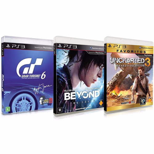 Gran Turismo 6 + Beyond Two Souls + Uncharted 3 Rcr Games