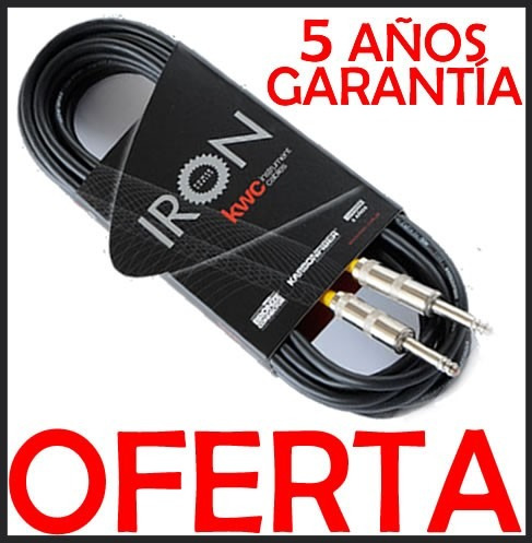Imagen 2 de 8 de Cable Kwc Kw Iron 209 Plug X Plug 9 Mts Y 5 De Años Garantía
