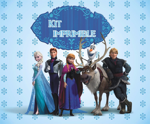 Frozen Kit Imprimible De Cumpleaños Personalizados