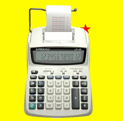 Procalc Lp-25 Calculadora De Mesa Com Impressora
