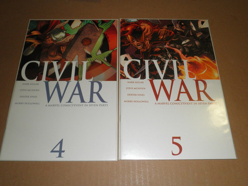 Civil War 1-7 Miniserie Completa Inglés Y Español Marvel (Usado)