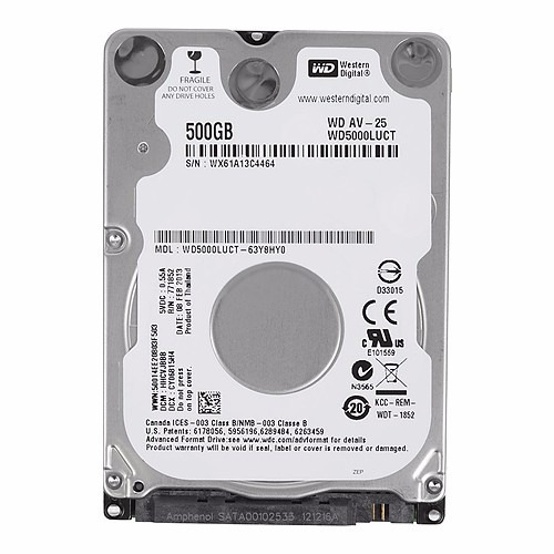 Disco Duro Western Digital 500gb 2,5 5400 Rpm 16mb Nuevo