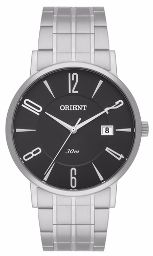 Relógio Orient Original De Fábrica, Masc, Prateado Mbss1257