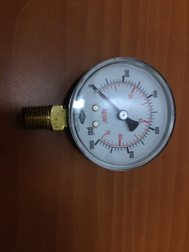 Manometro Seco 2 1/2 1000 Psi Conexion 1/4