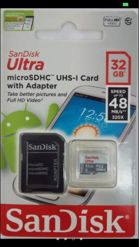 Imagem 1 de 1 de Cartão Classe 10 Ultra Sandisk 32g Dudacell