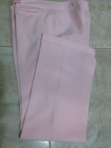 Pantalon De Vestir, De Verano T. 42 Rosa. Excelente