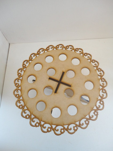 Imagen 2 de 6 de Porta Conos Calado B Base Para Cupcakes Centro De Mesa Mdf