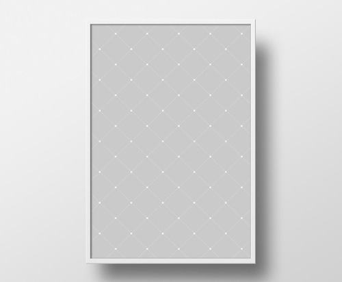 Poster 23x33cm Com Moldura Pôster Quadro A4 - Minimalista